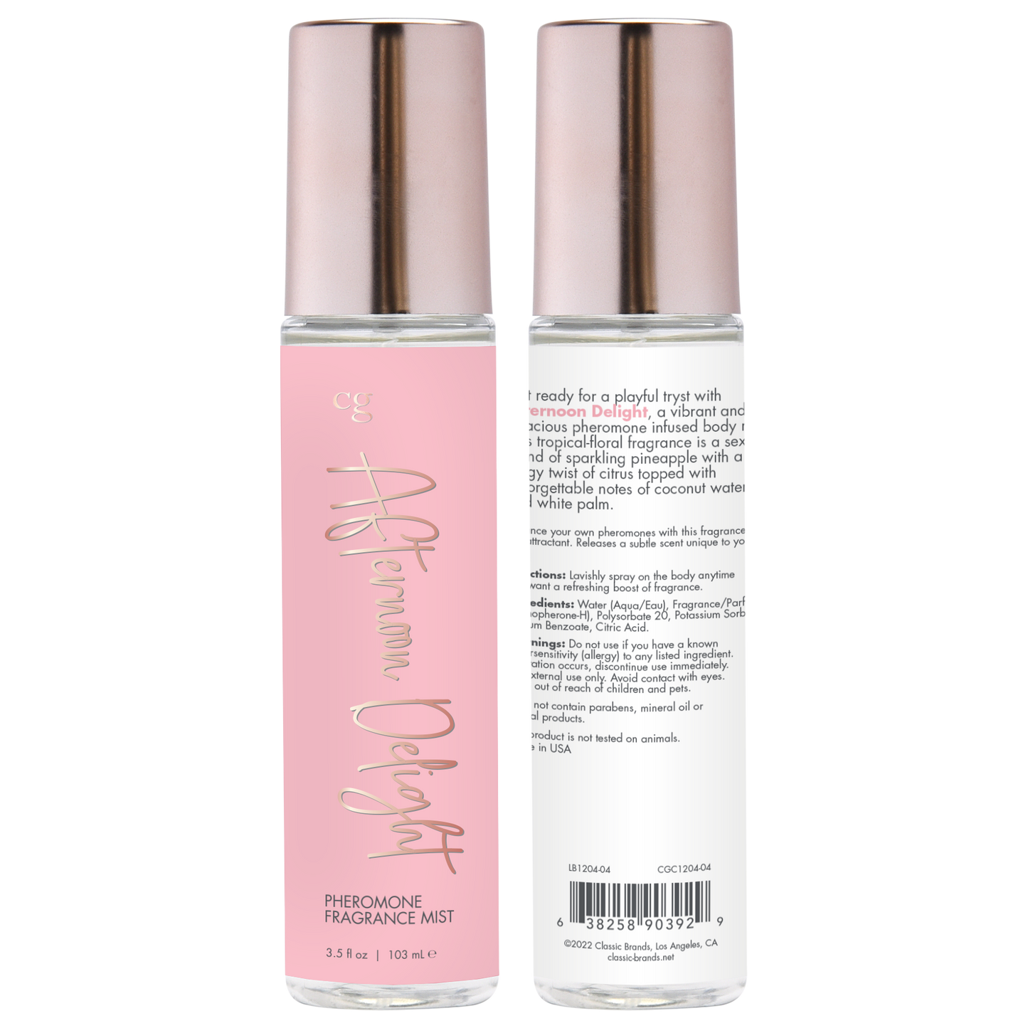 AFTERNOON DELIGHT Fragrance Body Mist with Pheromones