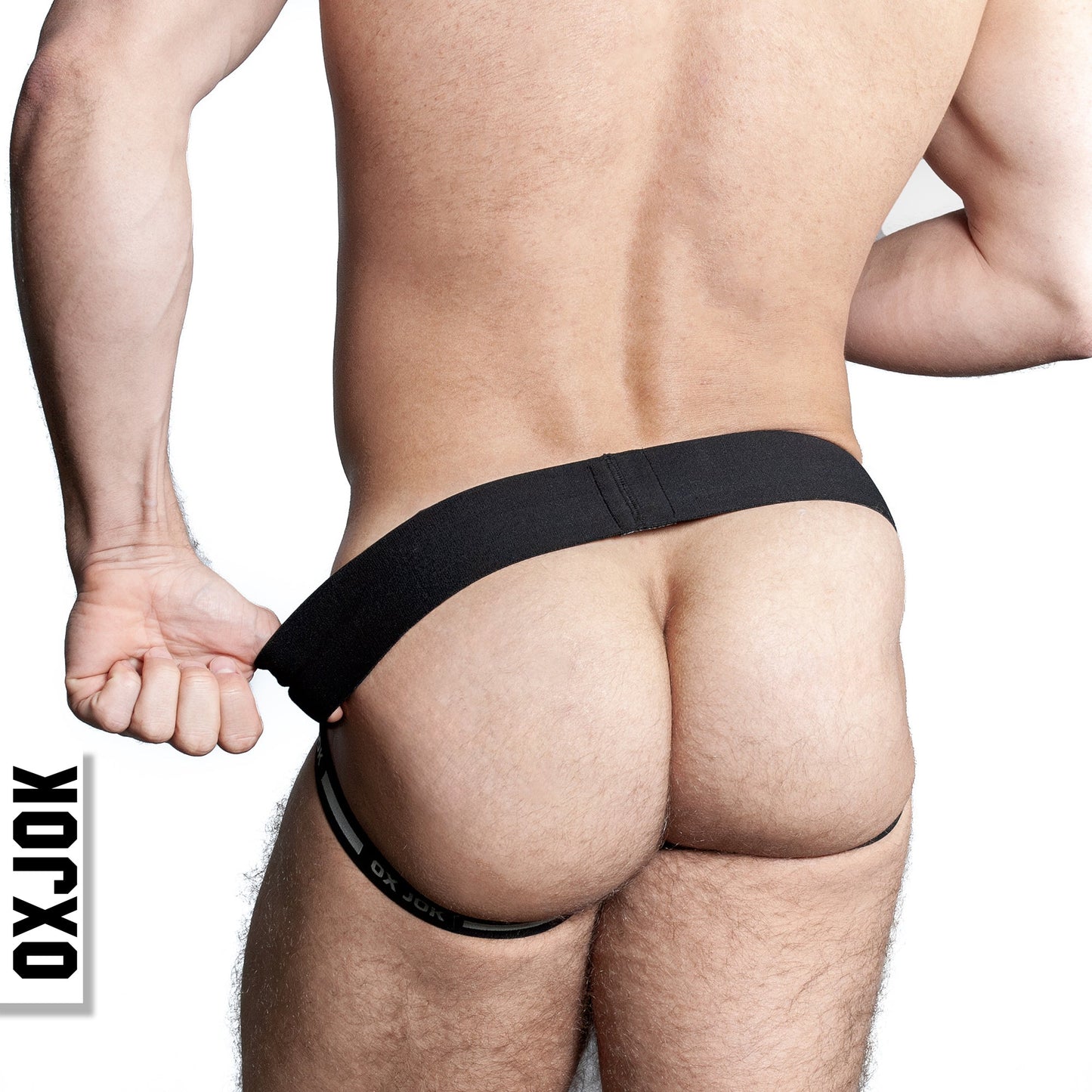 AIRMESH swagger jockstrap, TAR BLACK, X-LARGE